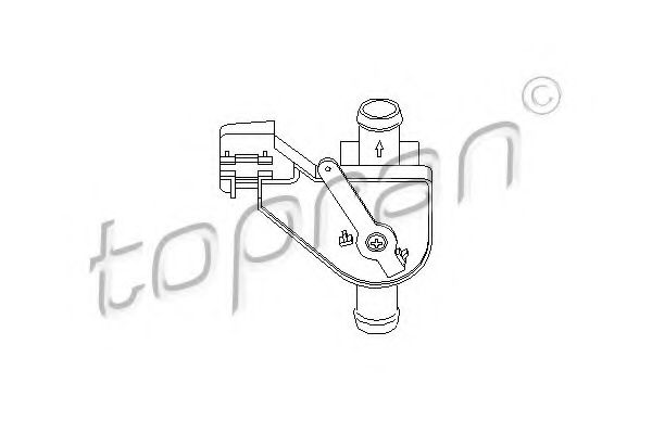 TOPRAN - 102 654 - Клапан пiчки VAG/T2