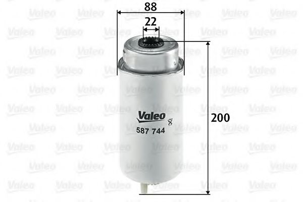 VALEO - 587744 - Фільтр паливний