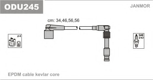 Провода в/в Opel Astra 1.6 16V 94-98, Corsa