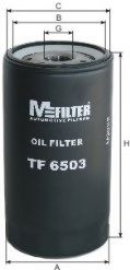 MFILTER - TF 6503 - Фильтр масляный  IVECO TRUCKS, NEW HOLLAND, RENAULT Axer (пр-во M-filter)