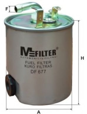 MFILTER - DF 677 - Фильтр топл. MB SPRINTER, VITO (пр-во M-Filter)