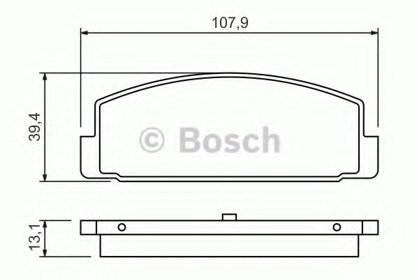 BOSCH - 0 986 424 295 - Гальмівні колодки дисковi зад. Mazda 323 93-97, 98-, 626 91-, 6 02-