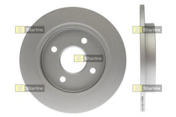 STARLINE - PB 1276C - Диск тормозной окрашенный (антикорозионная обработка)