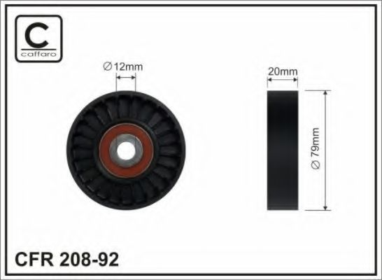 79x12x20 Ролик паска приводного Hyunday Accent 99-/Elantra 00-/Matrix 01-/EF Sonata 04-/Trajet 00-/Tucson 04-/NEРолик паска ГРМ Hyunday Accent 99-/Elantra 00-/Matrix 01-/EF Sonata 04-/Trajet 00-/Tucson 04-/NE