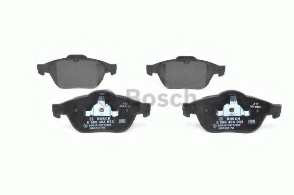 BOSCH - 0 986 494 033 - Гальмівні колодки дискові перед.  Renault  Laguna II 1.8 16V /1.9cDi/2.0/2.2  01-