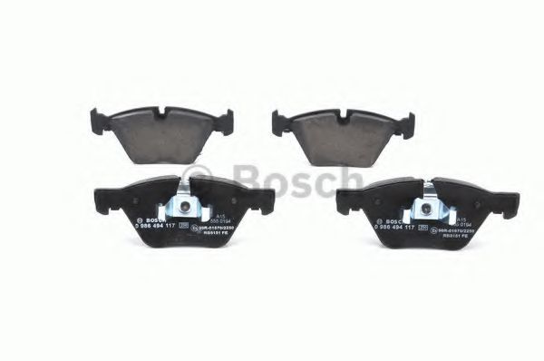 BOSCH - 0 986 494 117 - Гальмівнi колодки дисковi перед, BMW 3 (E90/E90N) 320d 05-/X1 (E84) 09-