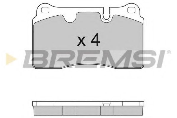 BREMSI - BP3288 - Тормозные колодки перед. Range Rover 05-12 (brembo)