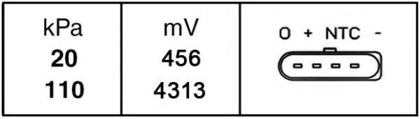 Датчик вакуума VAG 1.0-2.0 FSI 11.95-