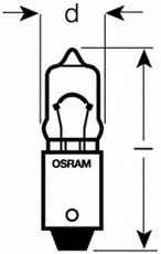 OSRAM - 64113 - Лампа 12V H10W 10W BA9s