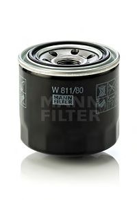 MANN-FILTER - W 811/80 - Фільтр масляний Hyundai Accent, Getz, Sonata, Solaris, Tucson 05.04-Kia Ceed/Rio 11-
