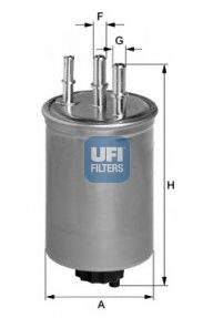 UFI - 24.445.00 - Фільтр паливний FORD FOCUS 1.8-2.0 TDCI 01- (вир-во UFI)