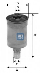 UFI - 31.511.00 - Фiльтр паливний