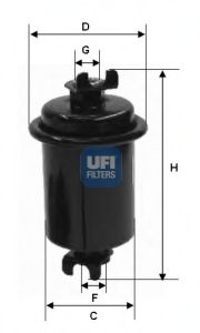 UFI - 31.643.00 - Фільтр паливний