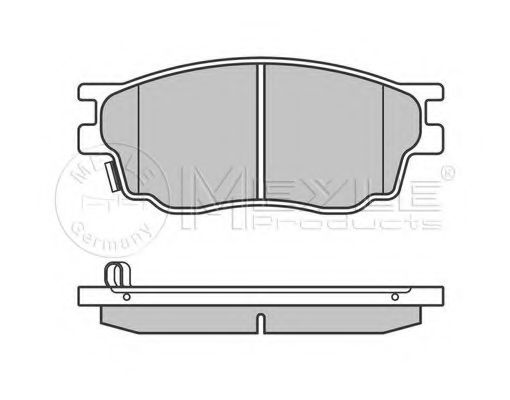 MEYLE - 025 242 4616/W - Комплект дискових гальмівних колодок