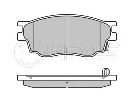 MEYLE - 025 242 4616/W - Комплект дискових гальмівних колодок