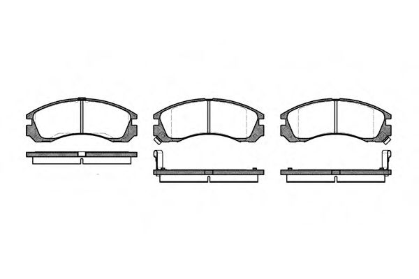 Гальмівні колодки дискові перед. Mitsubishi Challenger/L400/Lancer Evolution/Montero Sport/Outlander/Pajero
