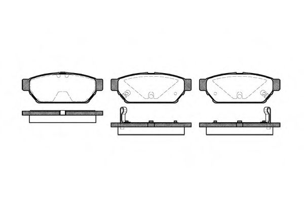 REMSA - 0440.02 - Гальмівні колодки дисковi зад. Mitsubishi Carisma, Colt, Lancer 92-06 / Proto Persona 94-96
