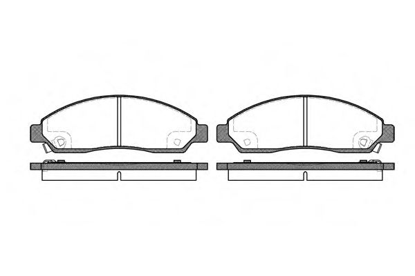 К-кт перед. гальм. колодок Isuzu D-Max 2.5D/3.0D 05.02-06.12