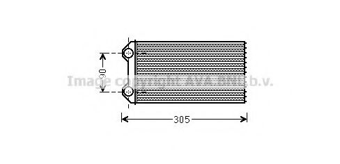 AVA QUALITY COOLING - RTA6439 - Радиатор отопителя OPEL VIVARO, RENAULT TRAFIC (пр-во AVA)