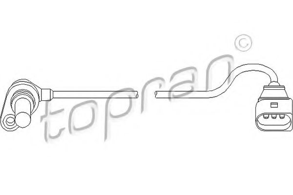 TOPRAN - 110 673 - Датчик положення к/вала (для АКПП) Audi A3 /Seat Leon, Toledo II /Skoda Octavia /VW Bora, Golf IV  1.6-2.3  96-