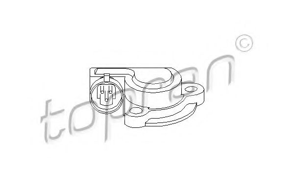 TOPRAN - 206 028 - Датчик положення дрос.заслонк. (потенцiометр) Opel Astra G/Astra F/Vectra B 95-