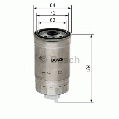 BOSCH - 1 457 434 187 - Фильтр топливный (пр-во Bosch)