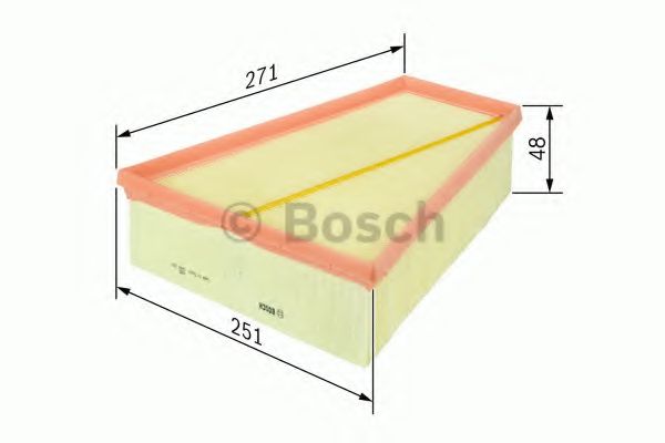 BOSCH - F 026 400 149 - Фільтр повітряний Bmw X1 (E84) 11-/5 (F11) 520i 11-
