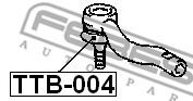 FEBEST - TTB-004 - Пильник рульового механізму гумовий