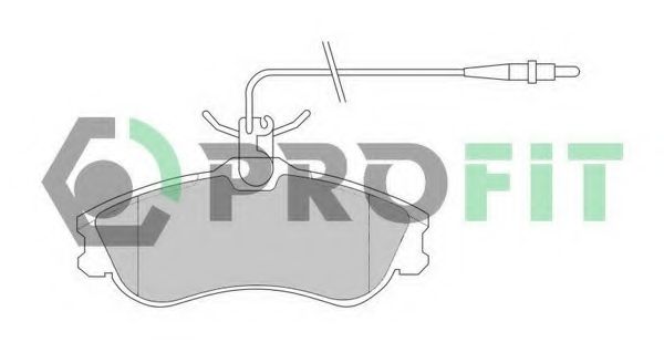 PROFIT - 5000-1112 - Колодки гальмівні дискові