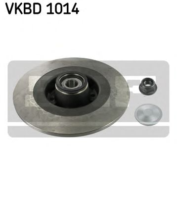 SKF - VKBD 1014 - Диск гальмівний задній (з підшипником) Renault Megane/Scenic 1.5 Dci, 1.9Dci 05- (+ABS)