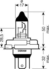 OSRAM - 64183 - Лампа R2 12V 45/40W P 45t (на нашi авто )