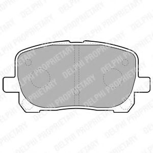 DELPHI - LP1711 - Гальмівні колодки дискові TOYOTA Avensis Verso "F "01-05