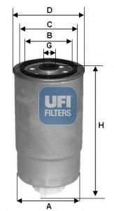 UFI - 24.529.00 - Топливный фильтр