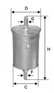 SOFIMA - S 1843 B - Фільтр паливний CHEVROLET/DAEWOO "1,6-2,0 "05>>
