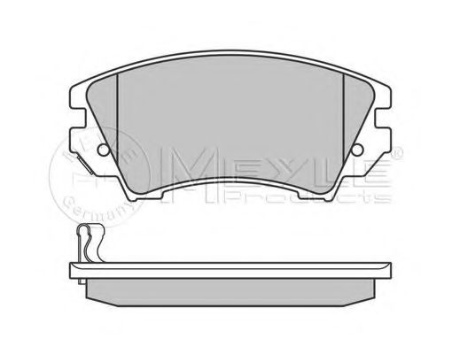 MEYLE - 025 244 1219/W - Гальмівні колодки дискові перед. Opel Insignia 08-  (середина диска 321mm)/(17")