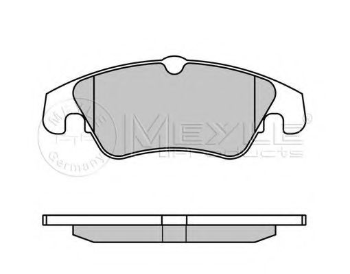 MEYLE - 025 247 4319/W - Гальмівні колодки дискові перед. Audi A4 (B8) 2.0 TDI 07-/A5 2.7 TDI 09-