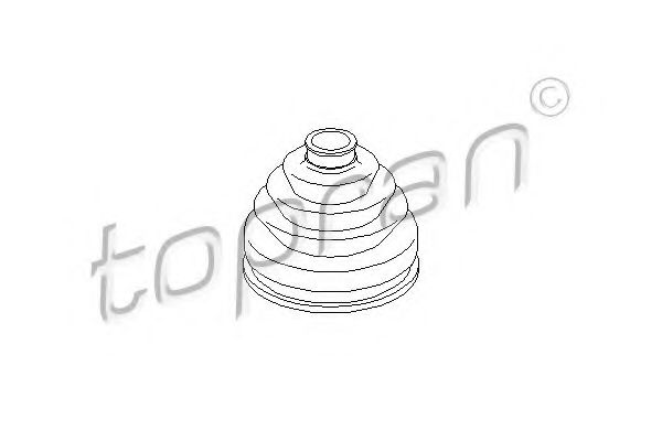 TOPRAN - 104 059 - Пыльник, приводной вал