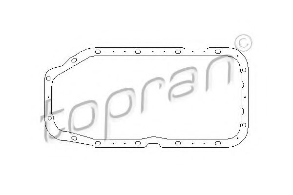TOPRAN - 201 314 - Прокладка масляного піддона Opel Omega 1.8-2.0