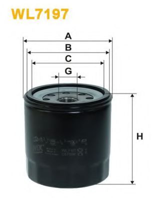 Фільтр масла Isuzu Campo 2.5D,Trooper 2.8TD