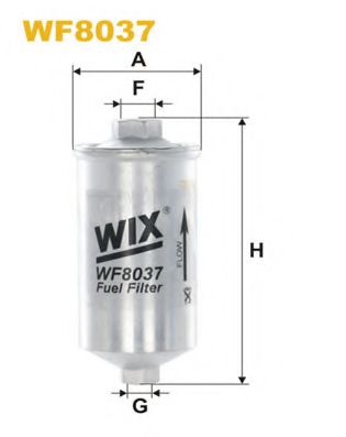 WIX FILTERS - WF8037 - Фильтр топл. VOLVO PP833/WF8037 (пр-во WIX-Filtron)