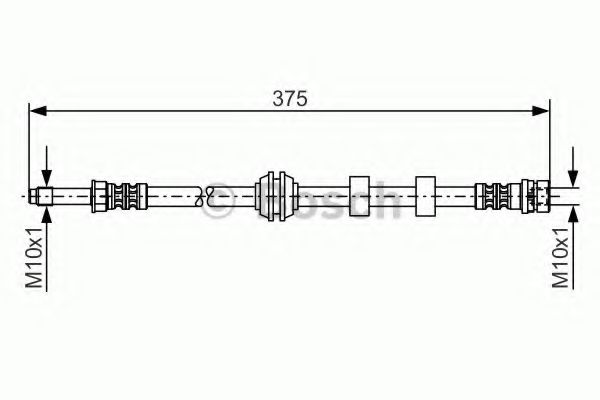 Шланг гальмівний перед. Ford Mondeo 93-96 (Диск) 370mm