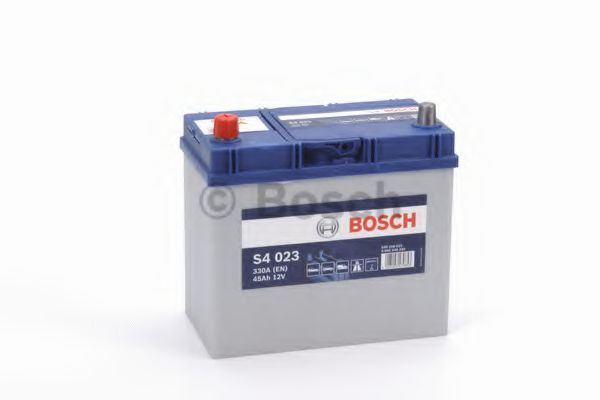 BOSCH - 0 092 S40 230 - АКБ Asia Bosch Silver S4 45Ah/330A (+/-) 238x129x227