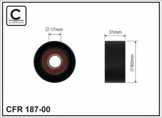 60x17x31 Ролик паска приводного Nissan/Renault 2.2dCi-2.5dCi 09.00-