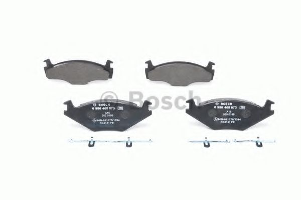 BOSCH - 0 986 468 873 - Колодка торм. SEAT CORDOBA (6K2/C2), IBIZA II (6K1), VW CADDY I передн. (пр-во Bosch)