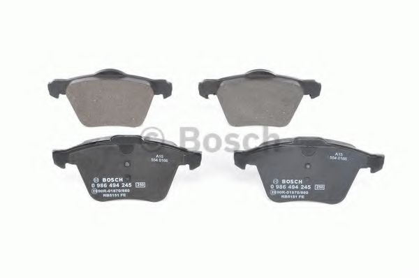 BOSCH - 0 986 494 245 - Колодка торм. диск. VOLVO S80 передн. (пр-во Bosch)