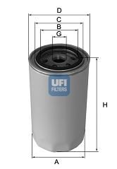 UFI - 23.471.00 - Фільтр масла Iveco Daily S2000  3.0 HPT