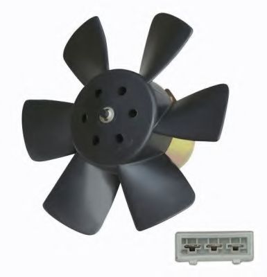NRF - 47429 - Вентилятор радiатора VAG  1.0-2.0 08.80-01.04