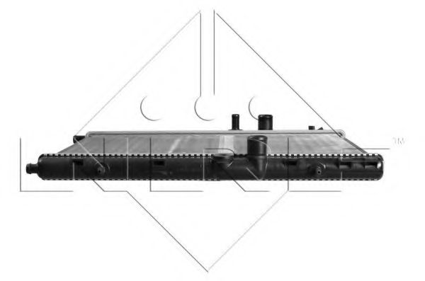 NRF - 53424A - Радіатор охолодження  Peugeot 307 1.4 00- (Economy Class)