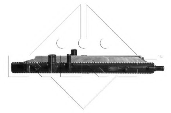 NRF - 53424A - Радіатор охолодження  Peugeot 307 1.4 00- (Economy Class)