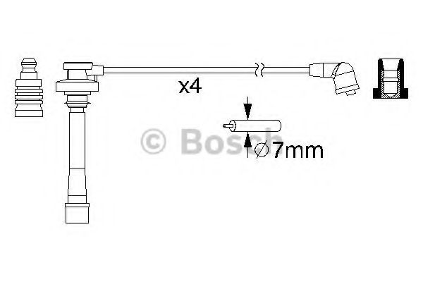 BOSCH - 0 986 357 147 - В/в провода Mitsubishi Lanser 1.6 92-